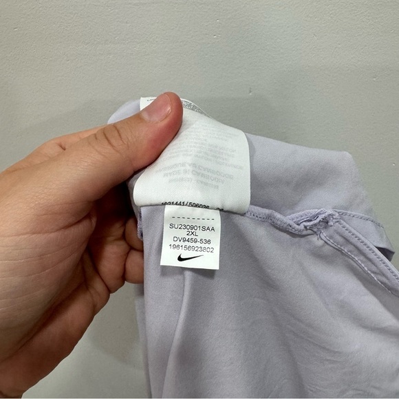 Nike Bliss Sport Dress Dri-Fit XXL Light Purple Lavender Athleisure - Picture 6 of 9